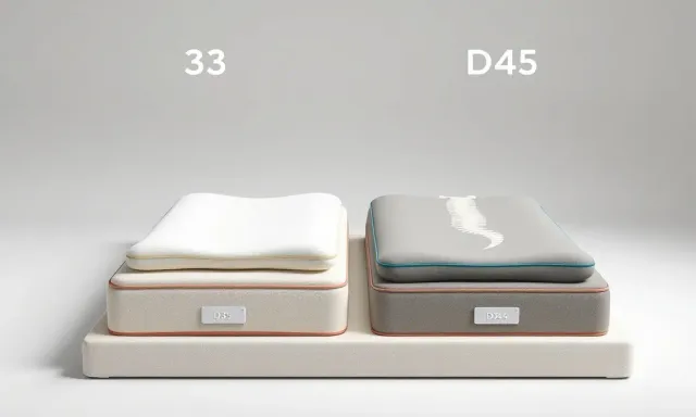 Colchão D33 vs D45: qual é melhor para a coluna?