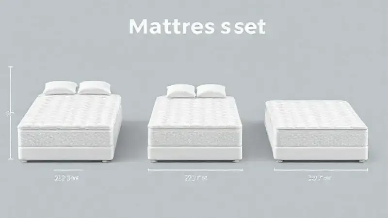 Comparação visual dos tamanhos de colchão com destaque para medidas do modelo queen