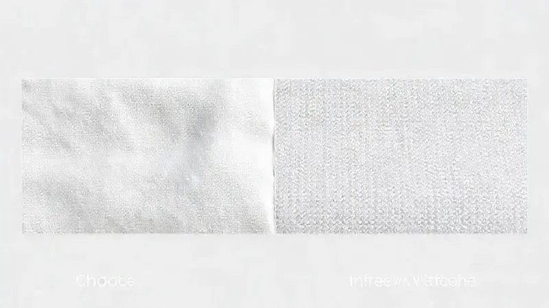 Ilustração comparativa entre as texturas do algodão e da microfibra para auxiliar na decisão de compra.