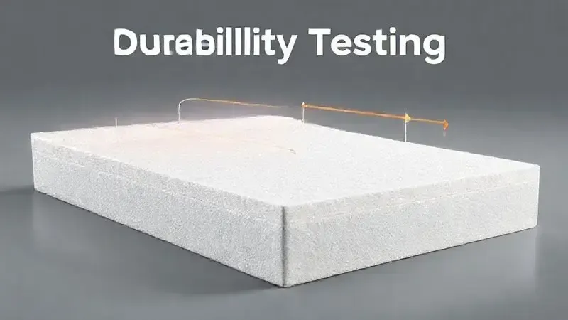 Visualização de conceitos de durabilidade e resistência da espuma com ciclos de compressão e resiliência