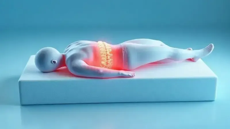 Ilustração conceitual sobre como a densidade da espuma afeta a recuperação muscular durante o sono