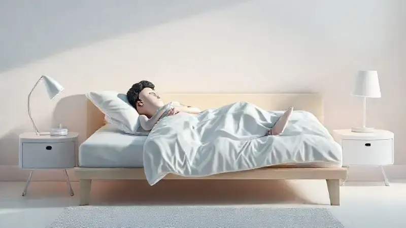 Ilustração conceitual sobre experiência de sono e conforto relatada por clientes