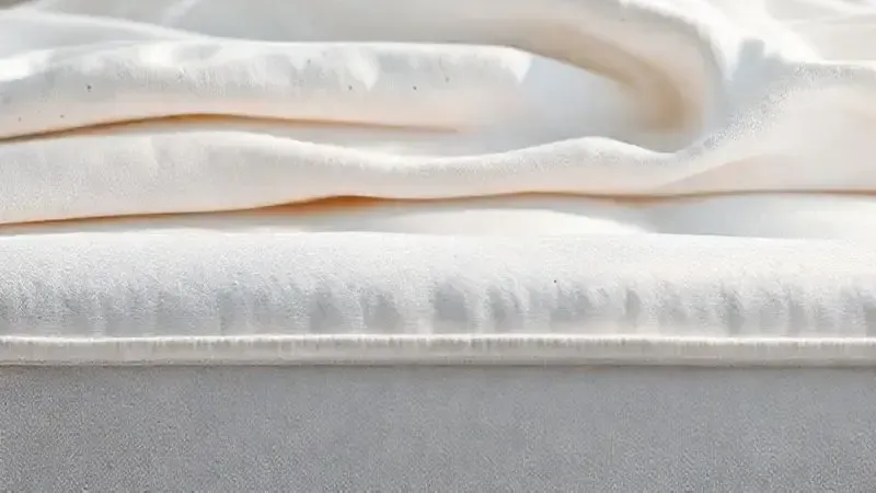 Ilustração conceitual de detalhes texturizados de tecidos e materiais de revestimento de colchão