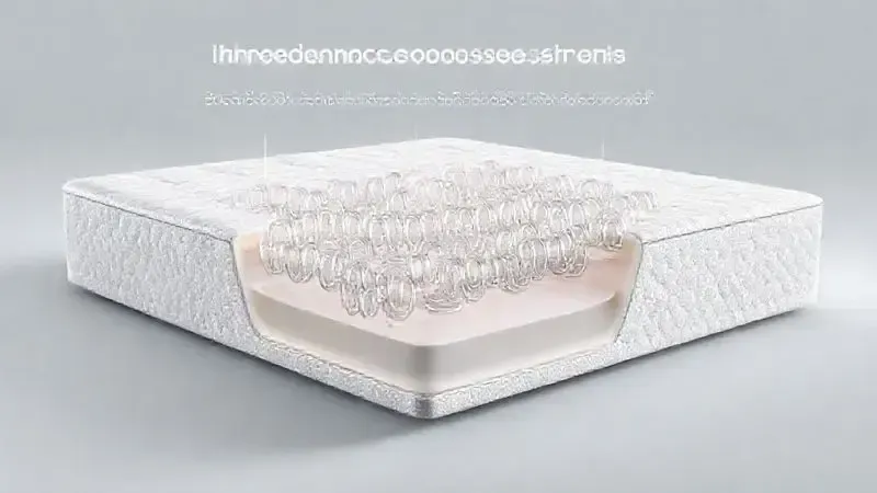 Diagrama ilustrativo da tecnologia de molas ensacadas mostrando como cada mola trabalha independentemente