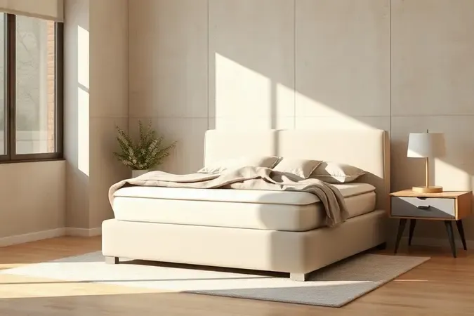 Cama box em quarto organizado, destacando conforto e aproveitamento do espaço
